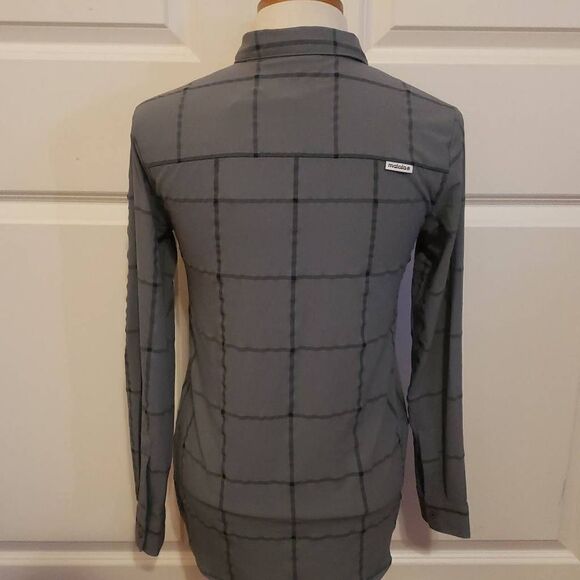 Maloja‎ AligeM Shade Check Women's Activewear Button Down Long Sleeve Top - Picture 2 of 4